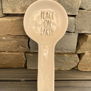 Rae Dunn peace on earth spoonrest